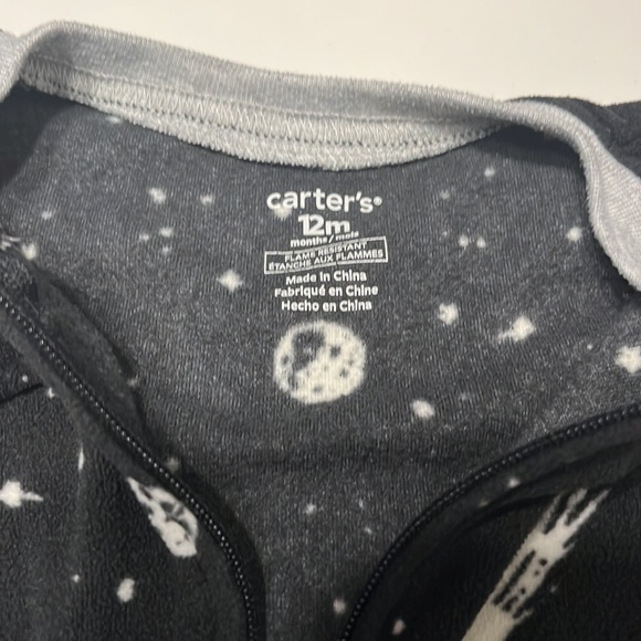 Carter’s, 12 month, space sleeper - Picture 2 of 3